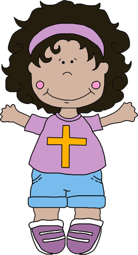 Girl with Cross