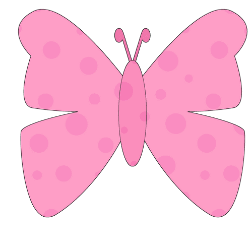 Pink Butterfly Clipart