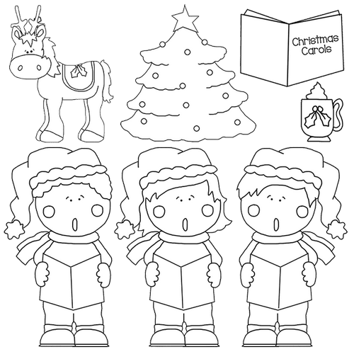 caroling-kids-line-art