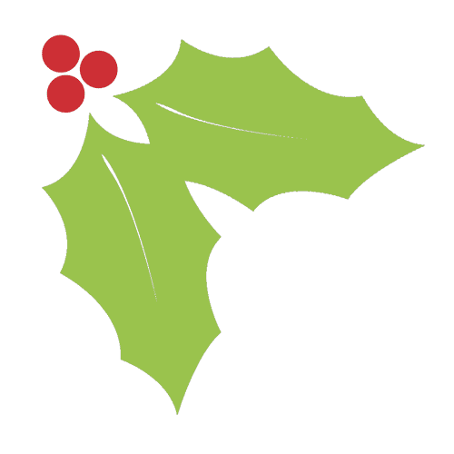 Holly Applique Pattern-Clipart