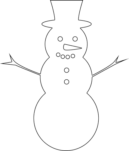 Snowman Applique Pattern