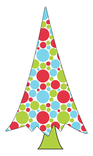 Colorful Christmas Tree Clip Art