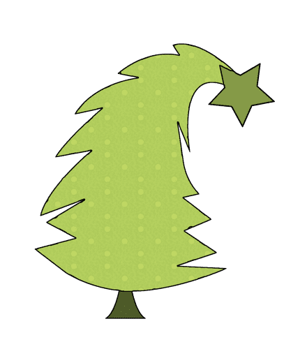 Happy Christmas Tree Clip Art
