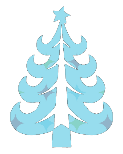 Tired Christmas Tree Clip Art