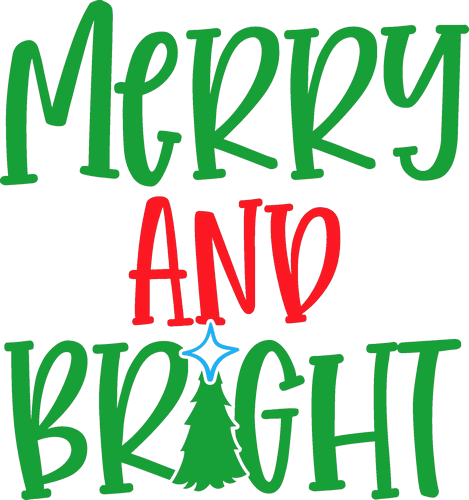 Merry and Bright Saying