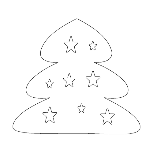 Christmas Tree with Stars