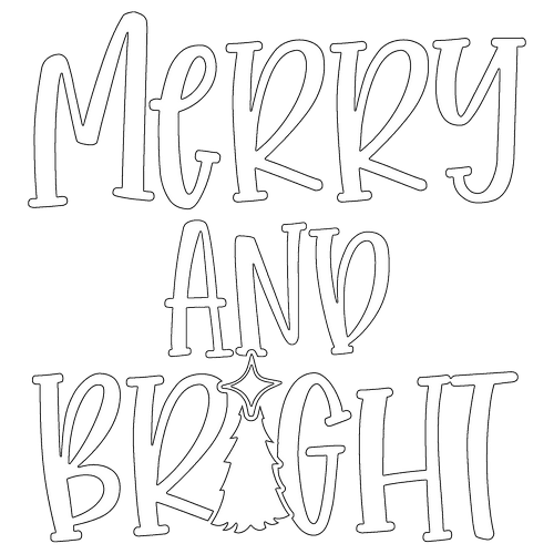 Merry and Bright Saying