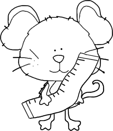 Mouse with Tape Measurer