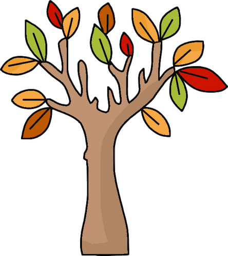 Fall Tree Outline