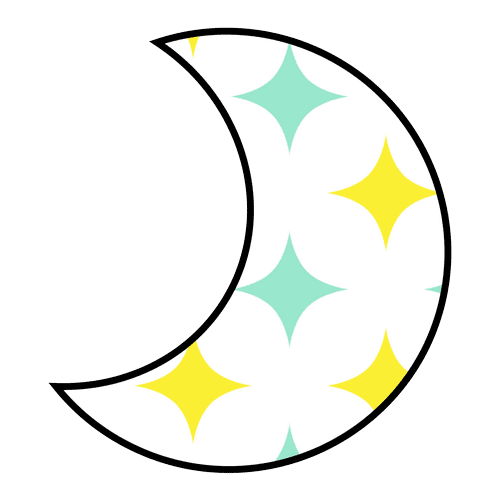 Sun and Moon Outlines