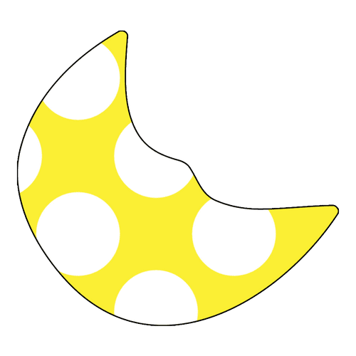 Sun and Moon Outlines