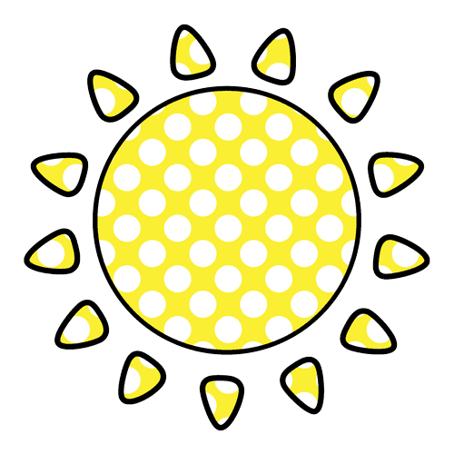 Sun and Moon Outlines