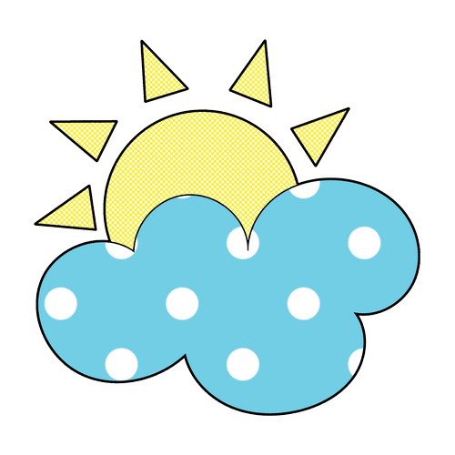 Sun and Moon Outlines