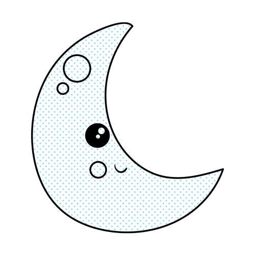 Sun and Moon Outlines