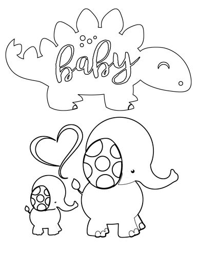 Dinosaur & Elephants
