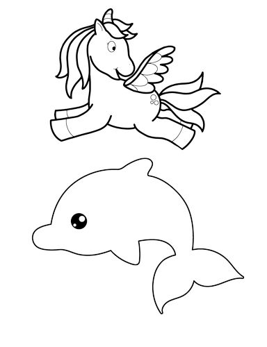 Unicorn & Dolphin Patterns