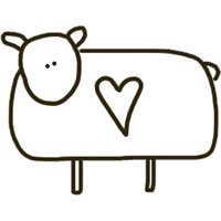 Barnyard Ewe With Heart